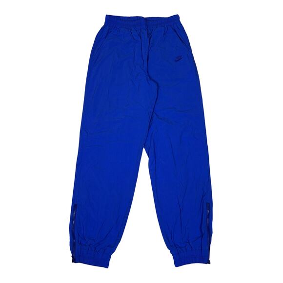 Vintage 90s Nike Track Pants Challenge Court Men's Medium Blue Ankle Zip